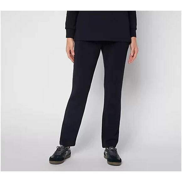 Belle by Kim Gravel Pants - Belle by Kim Gravel Regular ScubaLuxe Straight Leg Pants Black XXS A711022